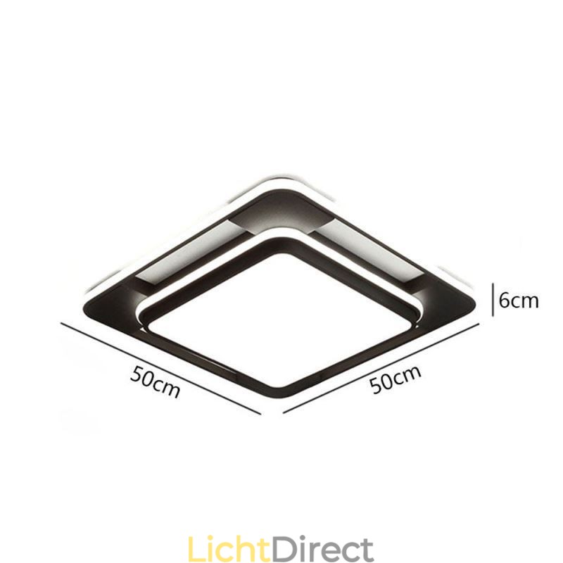 Moderne minimalistische plafondlamp met vierkante plafondlamp