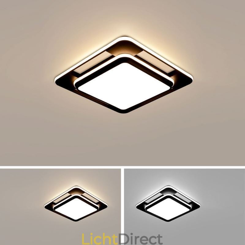 Moderne minimalistische plafondlamp met vierkante plafondlamp