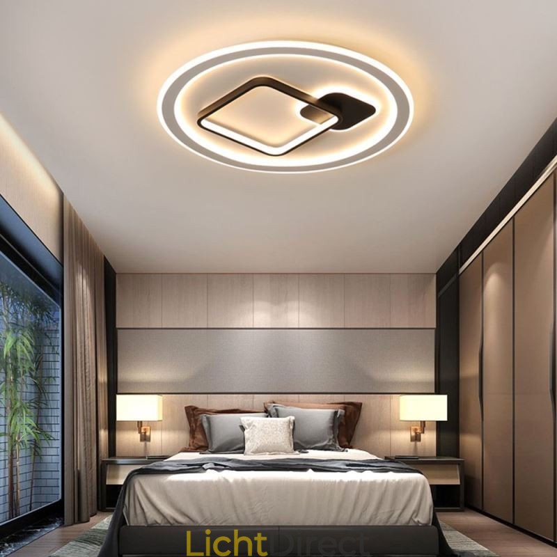 Moderne minimalistische plafondlamp ronde en vierkante plafondlamp