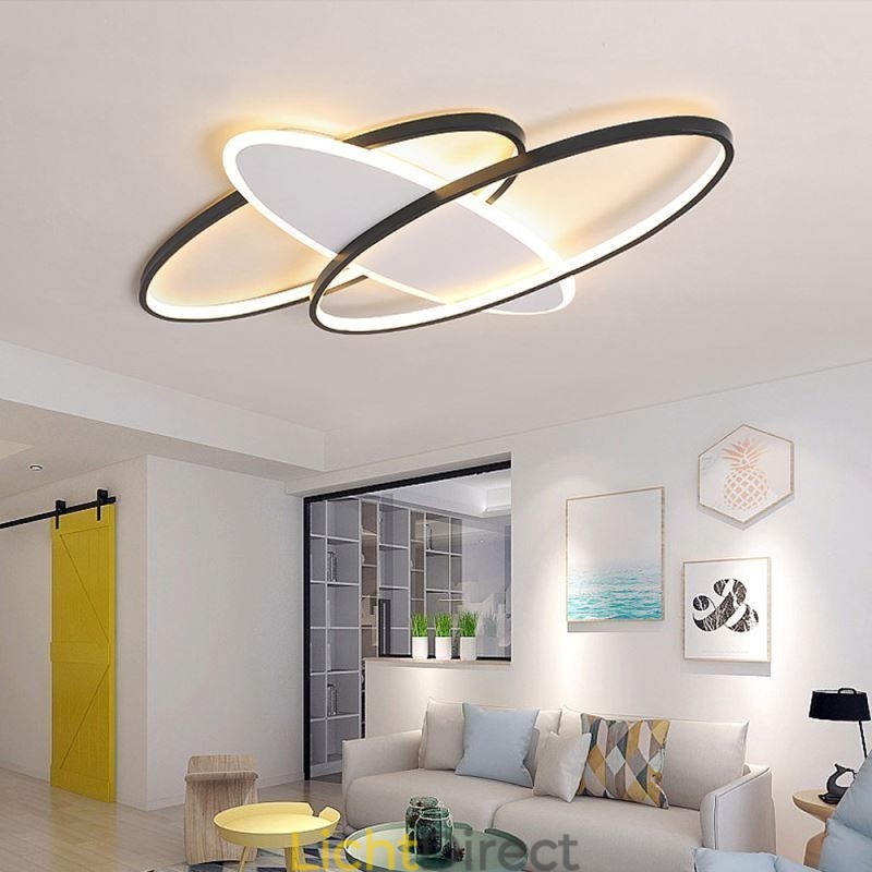 Moderne ovale plafondlamp van acryl