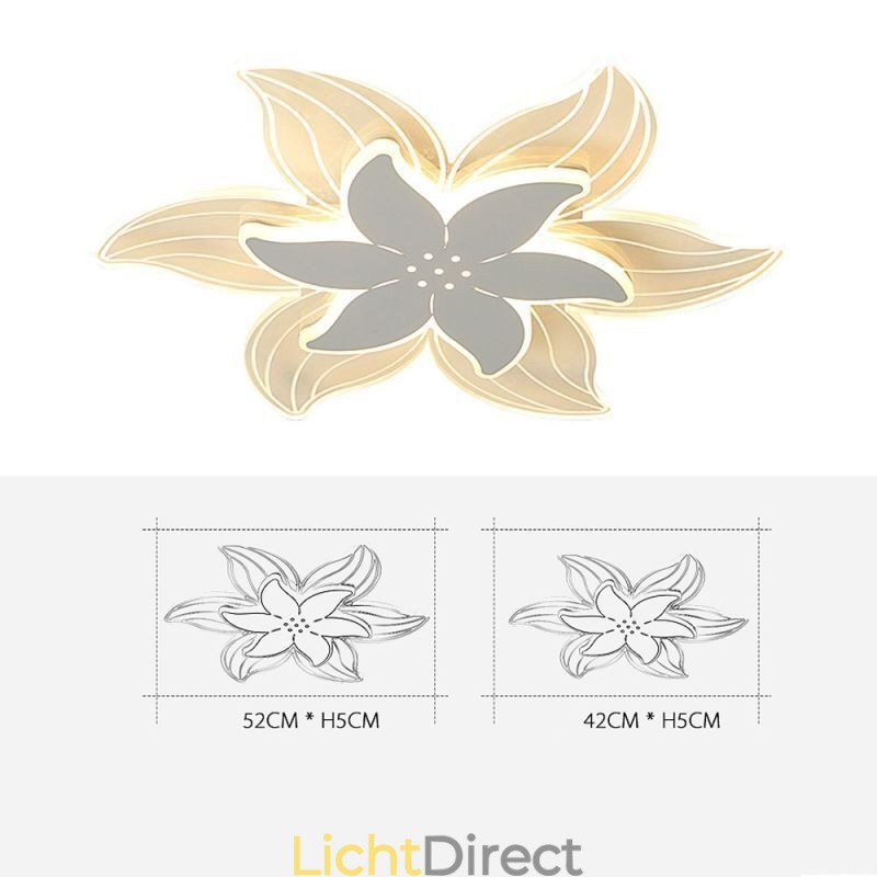 Elegante bloem plafondlamp Unieke decoratieve verlichting