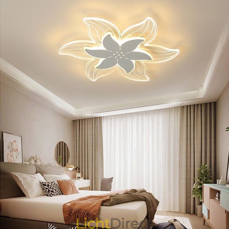 Elegante bloem plafondlamp Unieke decoratieve verlichting