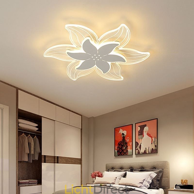 Elegante bloem plafondlamp Unieke decoratieve verlichting
