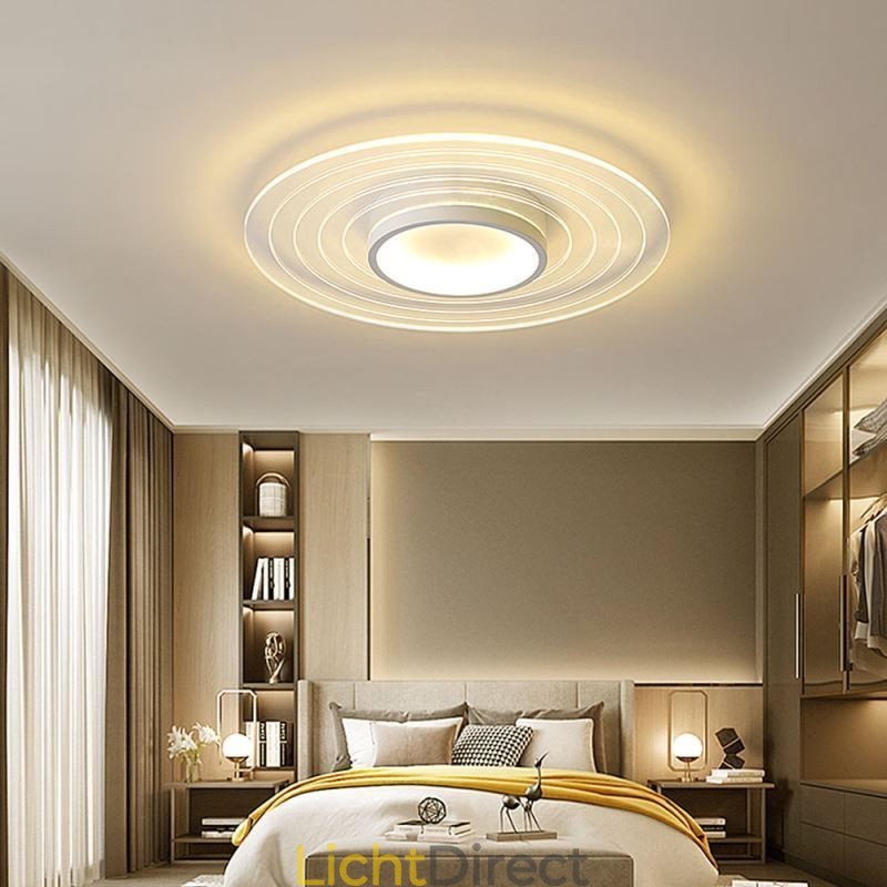 Moderne ronde plafondlamp met inbouwspot Minimalistische lamp