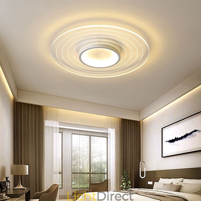 Moderne ronde plafondlamp met inbouwspot Minimalistische lamp