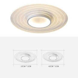 Moderne ronde plafondlamp met inbouwspot Minimalistische lamp