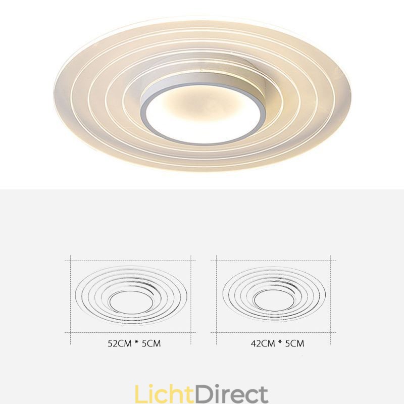 Moderne ronde plafondlamp met inbouwspot Minimalistische lamp