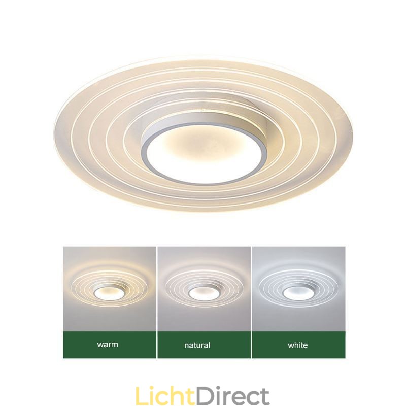 Moderne ronde plafondlamp met inbouwspot Minimalistische lamp