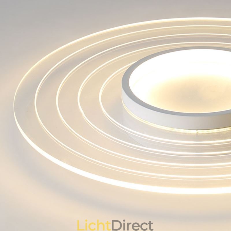 Moderne ronde plafondlamp met inbouwspot Minimalistische lamp