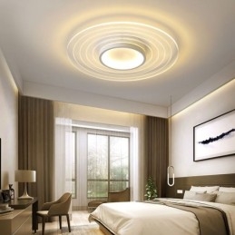 Moderne ronde plafondlamp met inbouwspot Minimalistische lamp