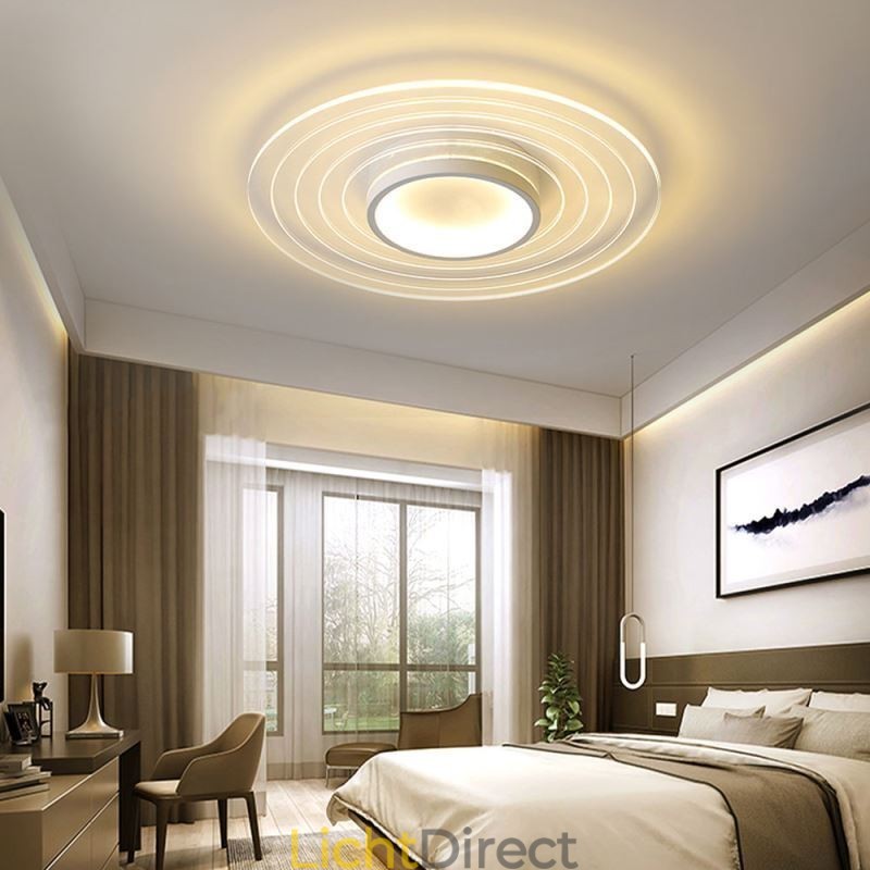 Moderne ronde plafondlamp met inbouwspot Minimalistische lamp