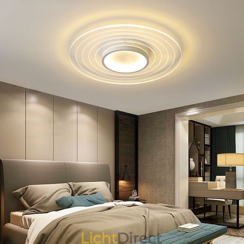 Moderne ronde plafondlamp met inbouwspot Minimalistische lamp