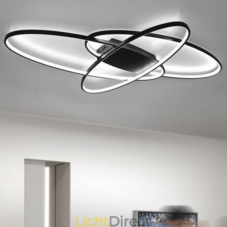 Moderne ovale plafondlamp met plafondbevestiging, decoratieve verlichtingsarmatuur van acryl Moderne ovale plafondlamp met plafondbevestiging, decoratieve verlichtingsarmatuur van acryl