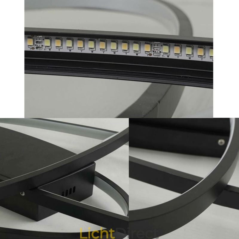 Moderne ovale plafondlamp met plafondbevestiging, decoratieve verlichtingsarmatuur van acryl