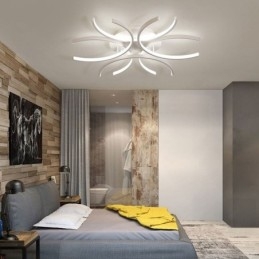 Moderne plafondlamp met silicageldecoratie