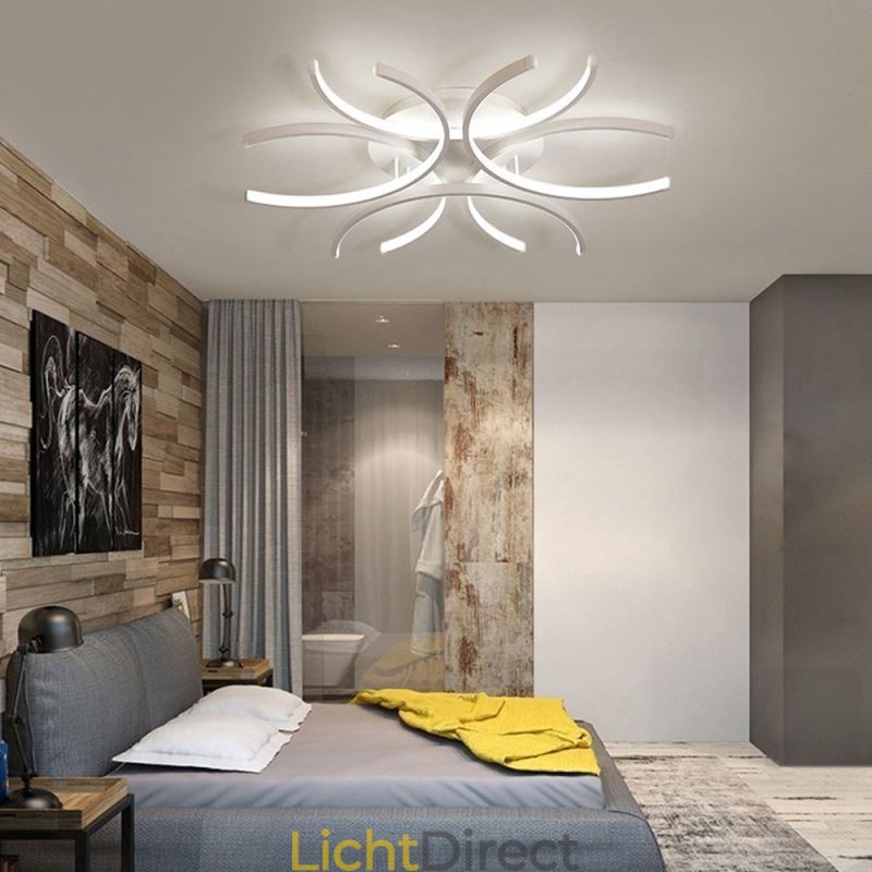 Moderne plafondlamp met silicageldecoratie