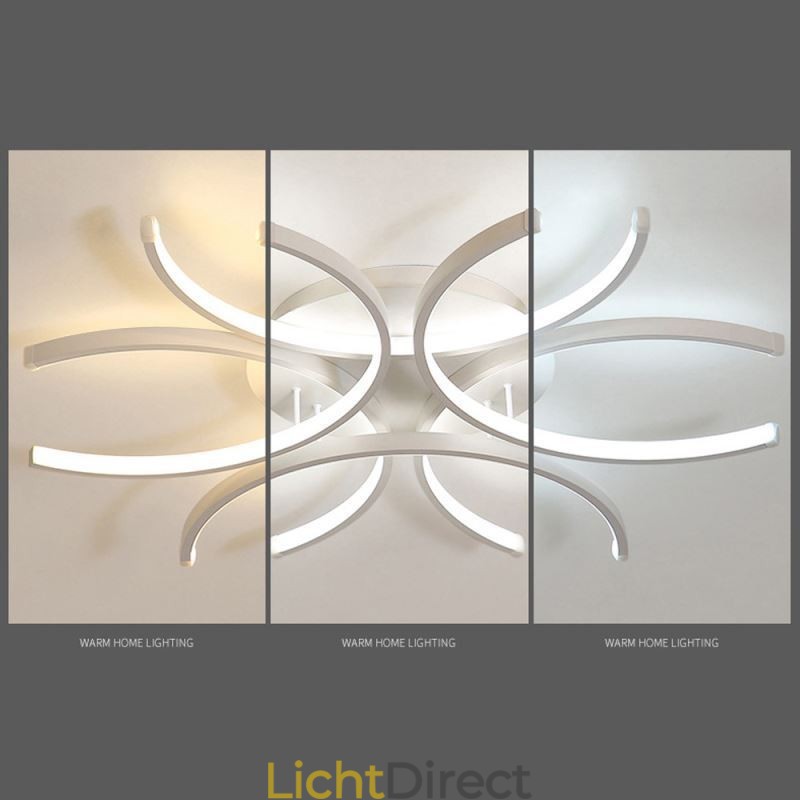 Moderne plafondlamp met silicageldecoratie