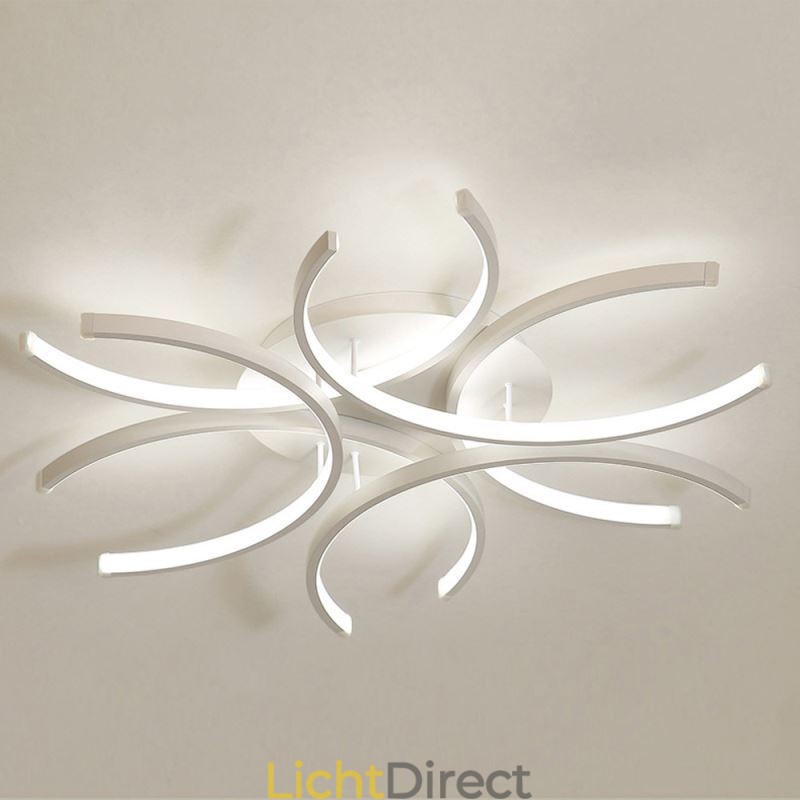 Moderne plafondlamp met silicageldecoratie