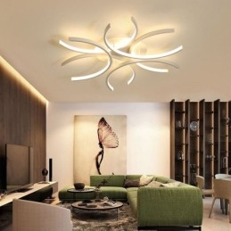 Moderne plafondlamp met silicageldecoratie