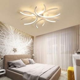 Moderne plafondlamp met silicageldecoratie