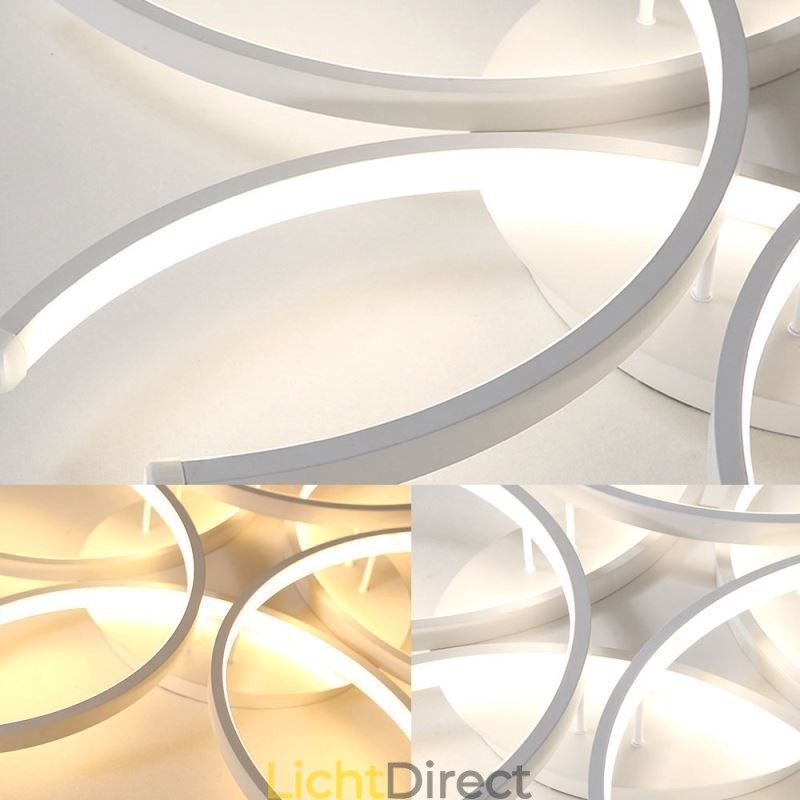 Moderne plafondlamp met silicageldecoratie