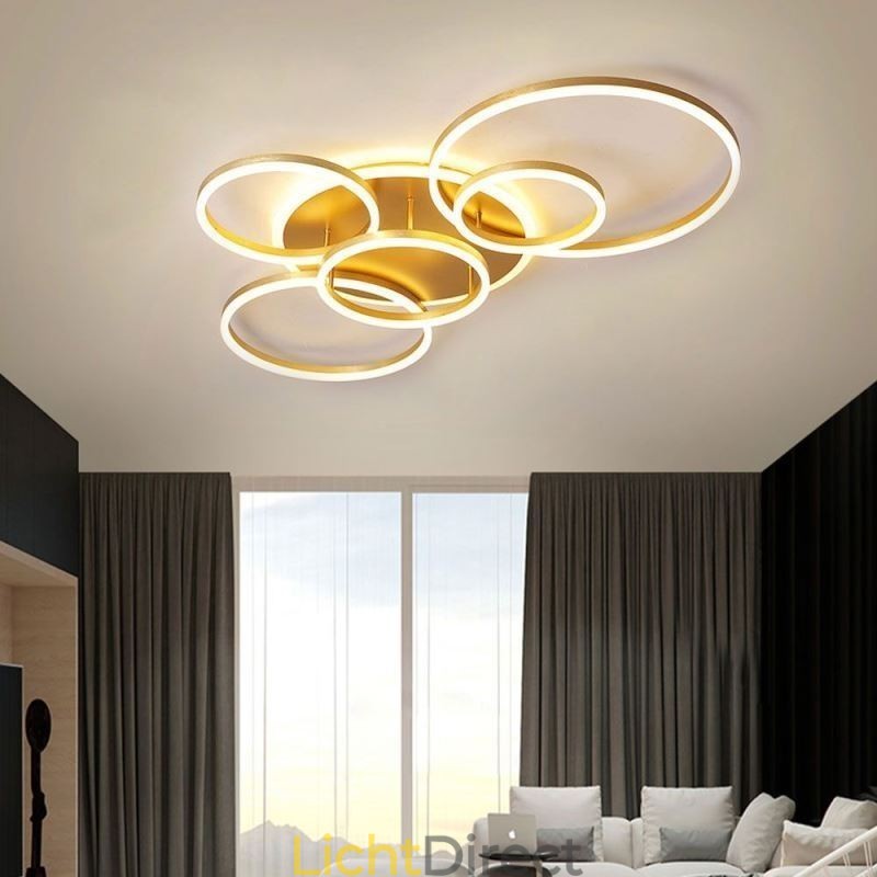 Halo Ring Flush Mount Moderne Acryl Plafondlamp