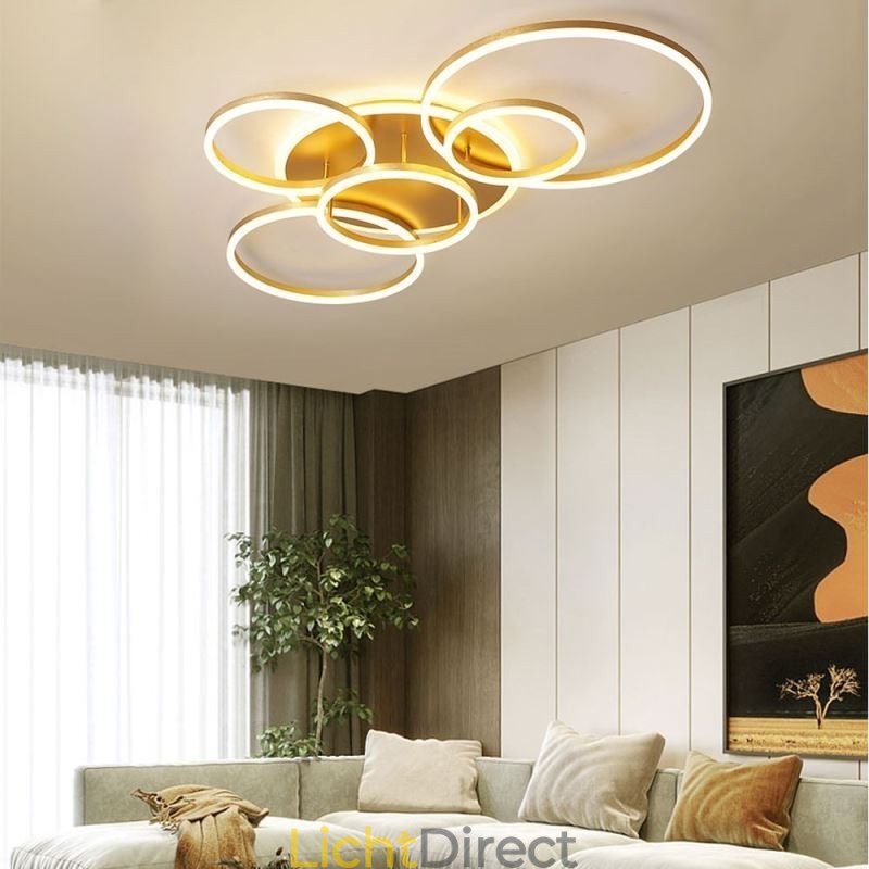 Halo Ring Flush Mount Moderne Acryl Plafondlamp