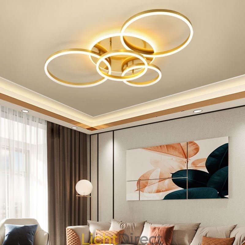 Halo Ring Flush Mount Moderne Acryl Plafondlamp