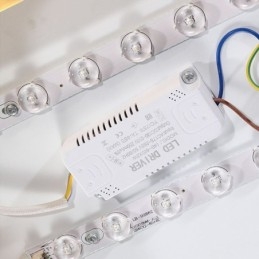 Ronde plafondlamp van modern goudkleurig acryl