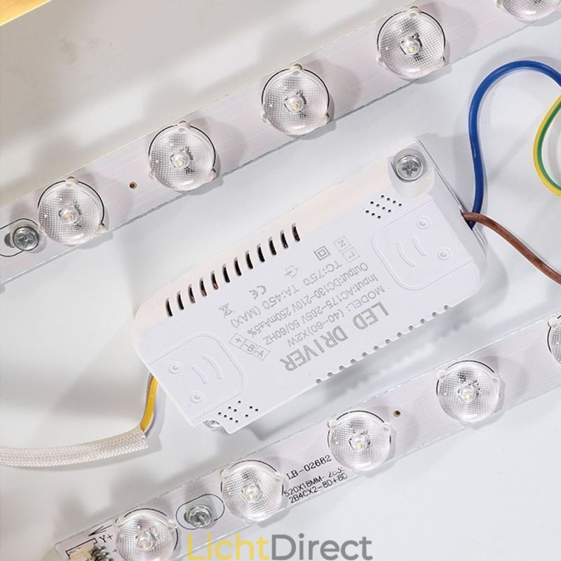 Ronde plafondlamp van modern goudkleurig acryl