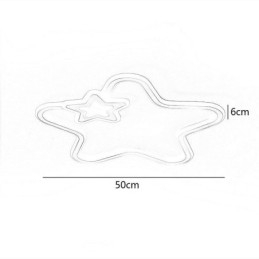 Creatieve Star Flush Mount Golden Star Plafondlamp