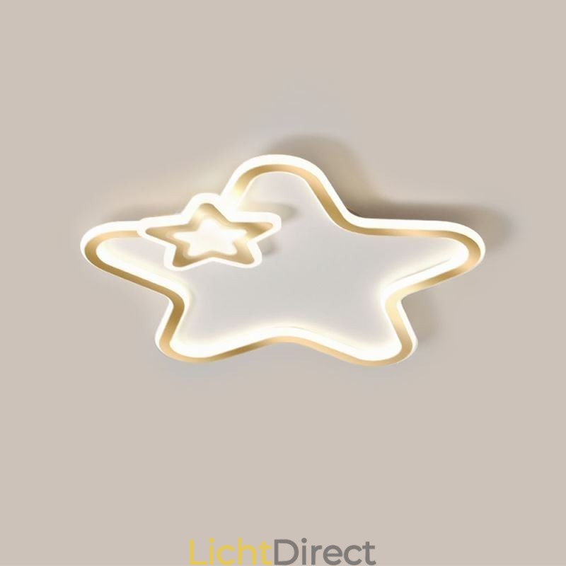 Creatieve Star Flush Mount Golden Star Plafondlamp