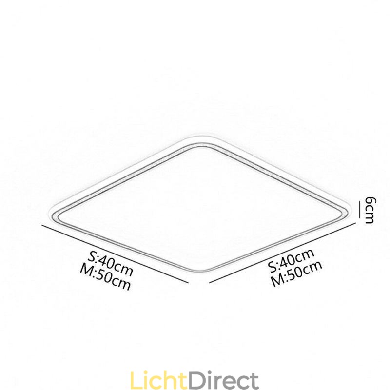 Moderne minimalistische plafondlamp met ultradunne plafondmontage