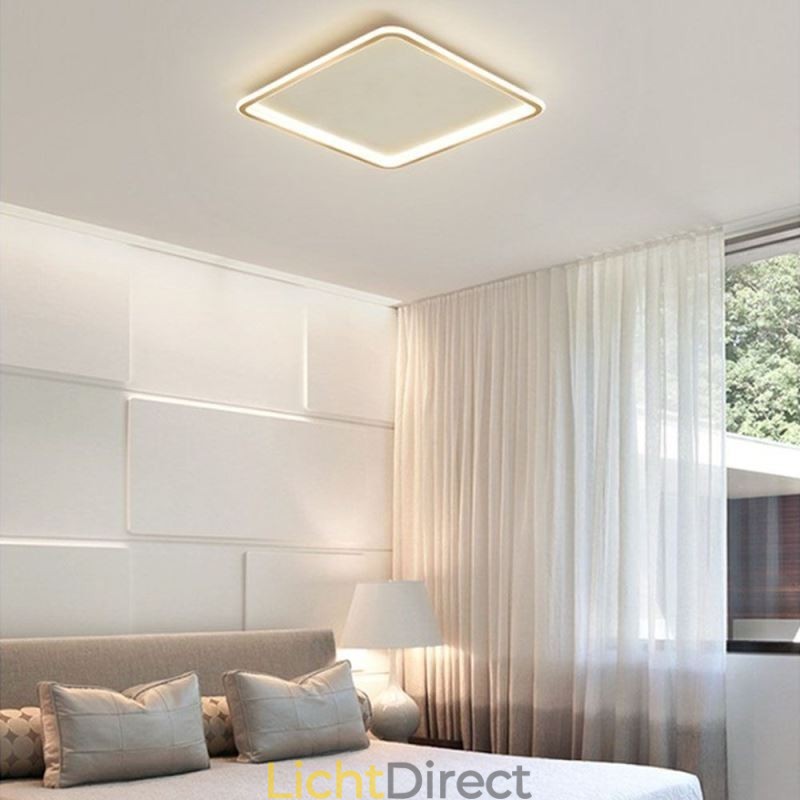 Moderne minimalistische plafondlamp met ultradunne plafondmontage