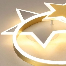 Star Flush Mount Plafondlamp Acryl Dubbele Sterren Lichtarmatuur