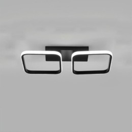 Moderne minimalistische plafondlamp met vierkant frame van acryl