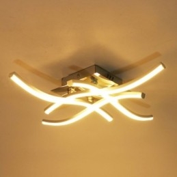 Moderne eenvoudige plafondlamp van acryl met 4 lampen in de vorm van een golf