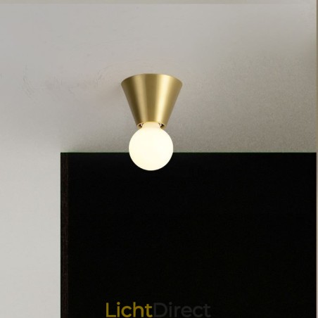 Nordic Brass Mini plafondlamp met inbouwmontage Nordic Brass Mini plafondlamp met inbouwmontage
