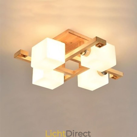 Nordic Flush Mount Plafondlamp Creatief Warm Massief Houten Licht Nordic Flush Mount Plafondlamp Creatief Warm Massief Houten Licht