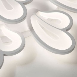 Moderne eenvoudige plafondlamp in de vorm van een bloemblaadje van acryl