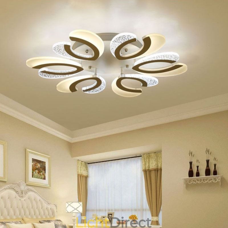 Moderne eenvoudige plafondlamp in de vorm van een hart van acryl