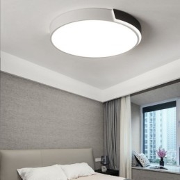 Moderne eenvoudige plafondlamp met ronde inbouwmontage