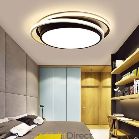 Moderne eenvoudige plafondlamp met geometrische montage, vierkant frame en lamplicht Moderne eenvoudige plafondlamp met geometrische montage, vierkant frame en lamplicht