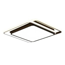 Moderne eenvoudige plafondlamp met geometrische montage, vierkant frame en lamplicht