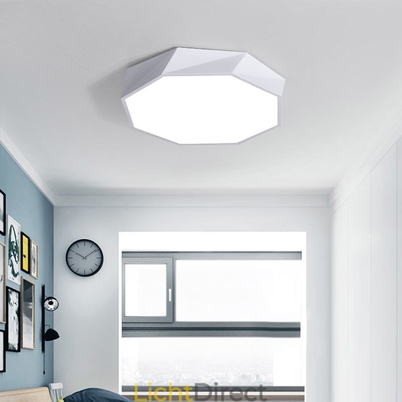 Moderne plafondlamp met speciaal achthoekig design, ultradunne lamp