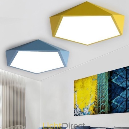 Moderne plafondlamp met diamantdesign, ultradunne verlichting voor thuis