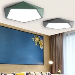 Moderne plafondlamp met diamantdesign, ultradunne verlichting voor thuis