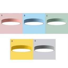 Moderne ronde plafondlamp met inbouw, ultradunne verlichting voor thuis