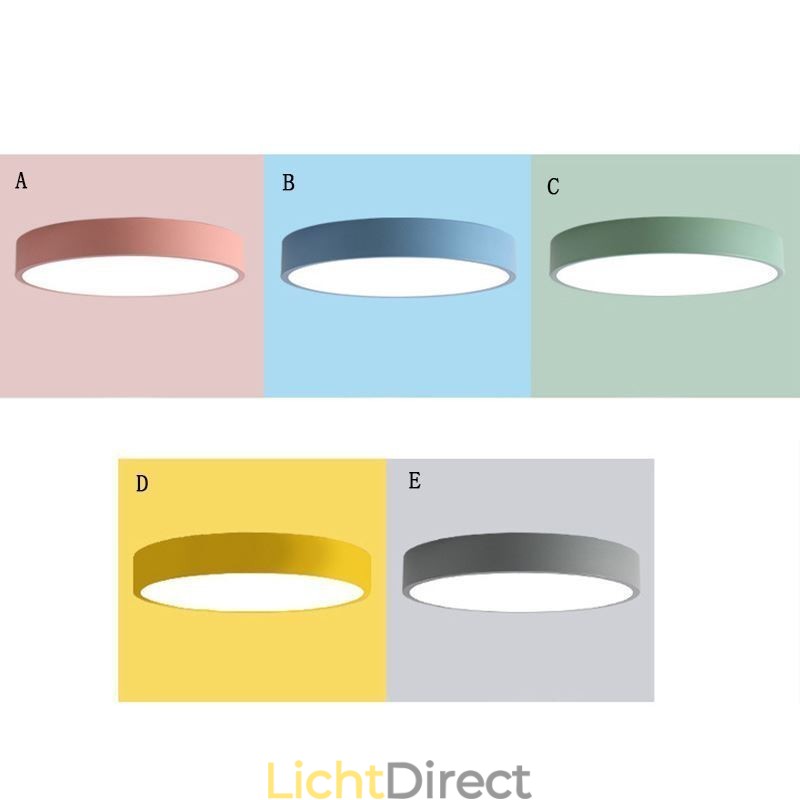Moderne ronde plafondlamp met inbouw, ultradunne verlichting voor thuis