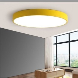 Moderne ronde plafondlamp met inbouw, ultradunne verlichting voor thuis